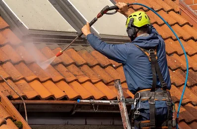 Démoussage et hydrofuge de toiture à Sossais